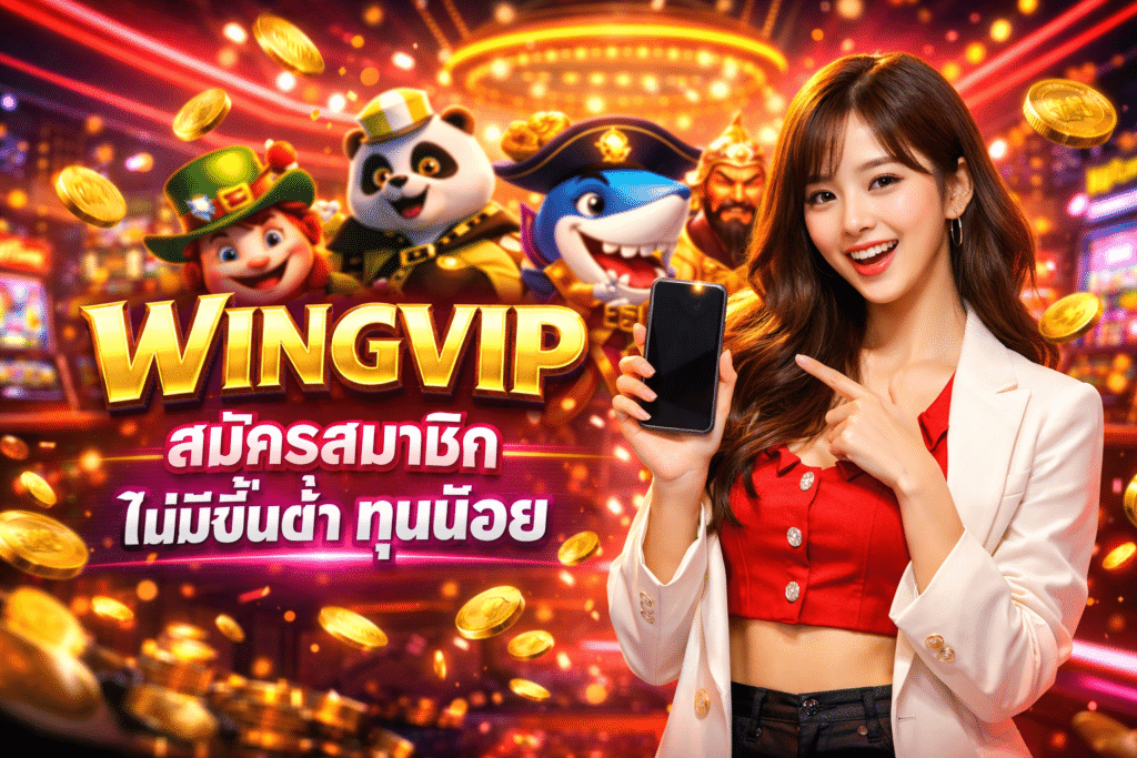 WINGVIP สมัครสมาชิก ไม่มีขั้นต่ำ ทุนน้อย