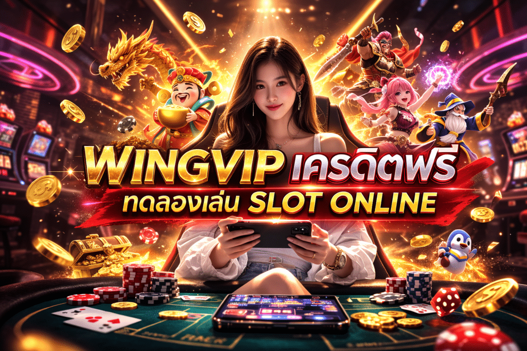 WINGVIP เครดิตฟรี ทดลองเล่น slot online